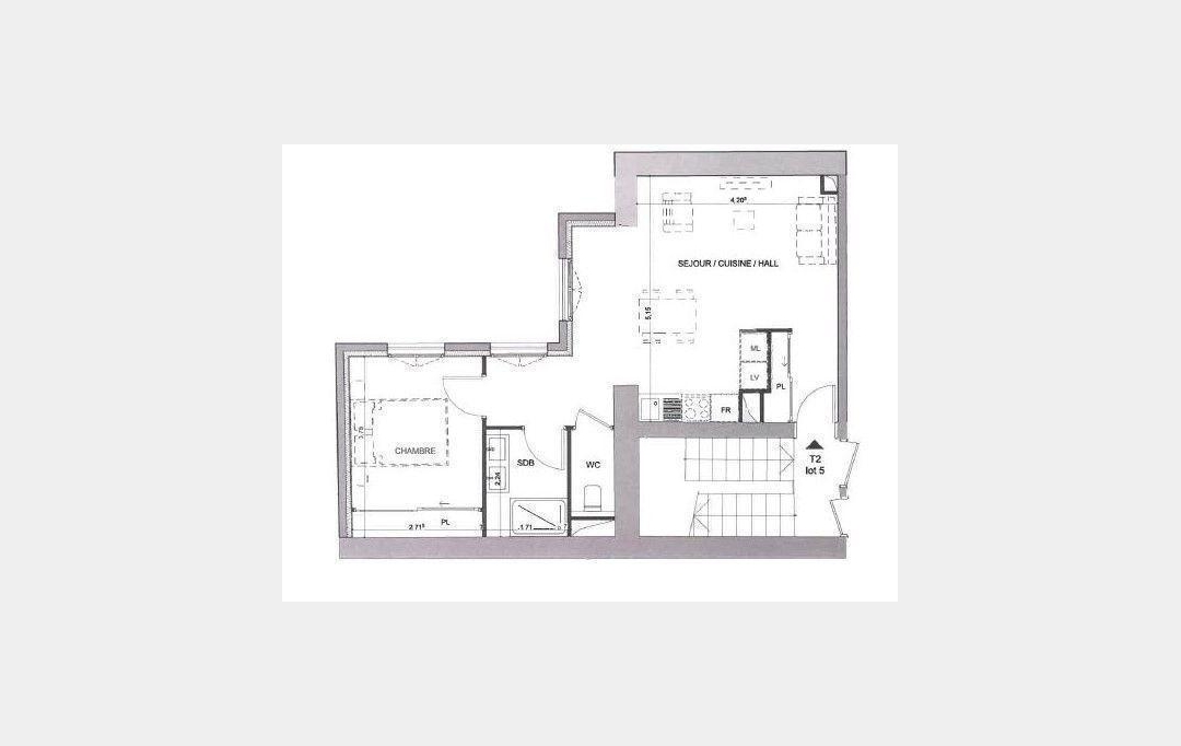 Annonces CULLY : Appartement | LYON (69005) | 45 m2 | 273 000 € 